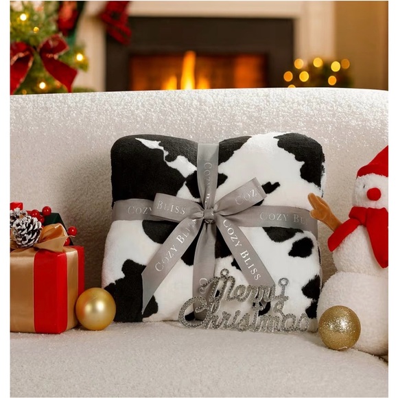 Cozy Black and White Polka Dot Blanket NWT - Picture 5 of 5